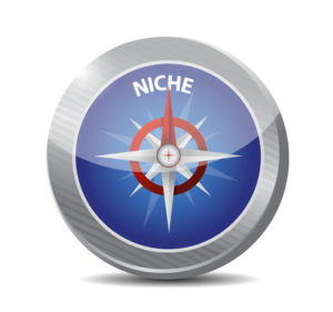 niche compass illustration design